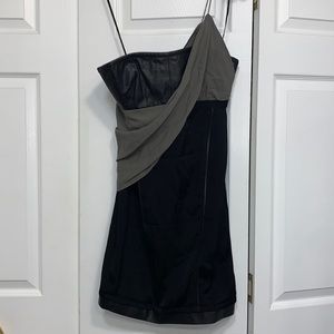 Alexander Wang Leather and Silk minidress